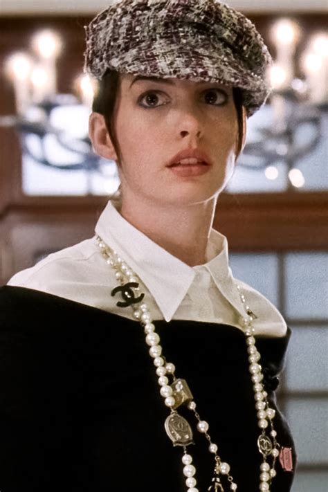 hathaway devil wears prada chanel pearl necklace|the devil wears prada wardrobe.